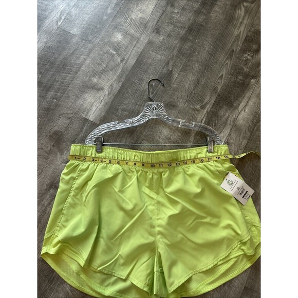 ATHLETIC WORKS Lime Green Lined Active Shorts Elastic Waist Sz XXL - Picture 6 of 9